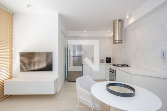 Sala de apartamento para alugar com 2 quartos, 70m² em Vila da Serra, Nova Lima