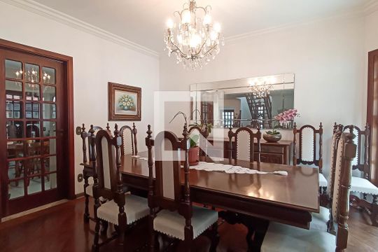 Sala de jantar de casa de condomínio para alugar com 4 quartos, 400m² em Alphaville, Santana de Parnaíba
