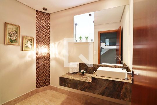 Lavabo de casa à venda com 3 quartos, 316m² em Jardim Bom Pastor, Santo André