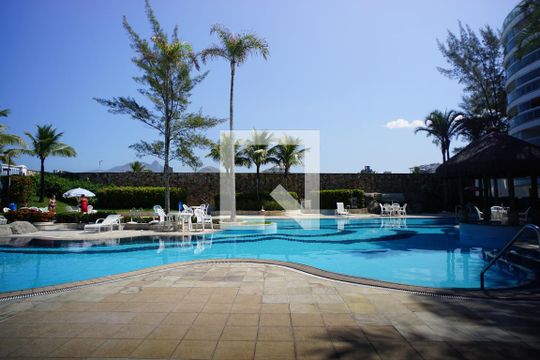 Área comum - Piscina de apartamento para alugar com 2 quartos, 64m² em Recreio dos Bandeirantes, Rio de Janeiro
