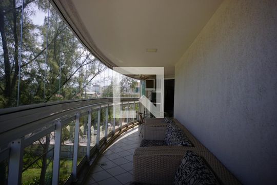 Varanda da Sala de apartamento para alugar com 2 quartos, 64m² em Recreio dos Bandeirantes, Rio de Janeiro