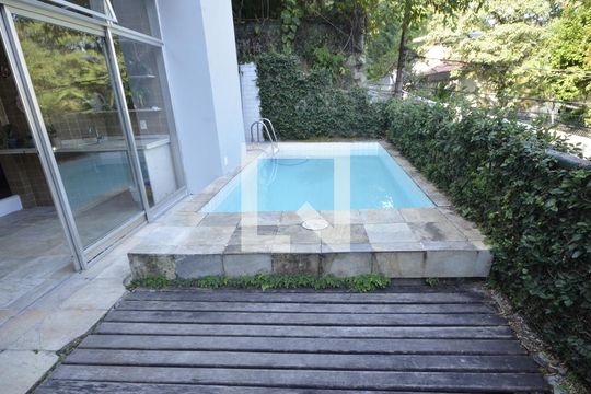 Área comum - Piscina de casa à venda com 5 quartos, 550m² em Laranjeiras, Rio de Janeiro