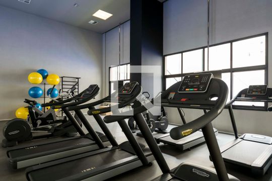 Área comum - Academia de kitnet/studio para alugar com 1 quarto, 37m² em Vila Mariana, São Paulo