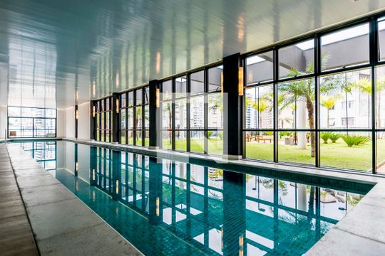 Área comum - Piscina coberta de kitnet/studio para alugar com 1 quarto, 37m² em Vila Mariana, São Paulo