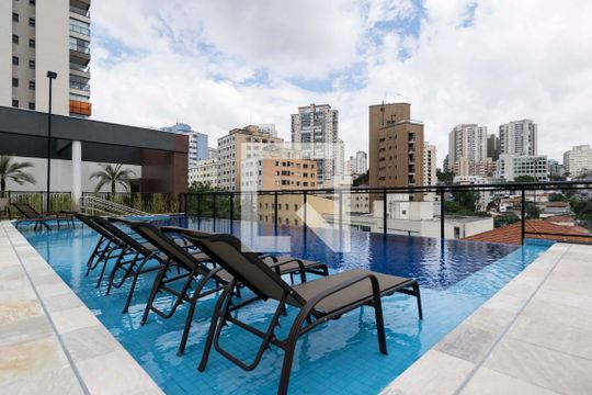 Área comum - Piscina de kitnet/studio para alugar com 1 quarto, 37m² em Vila Mariana, São Paulo