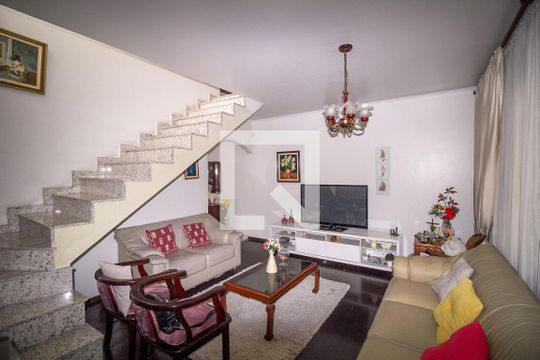 Sala de Estar de casa à venda com 3 quartos, 299m² em São Lucas, São Paulo