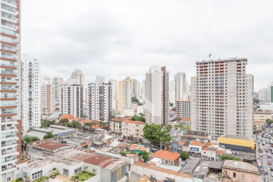 Vista da Sacada de apartamento à venda com 1 quarto, 38m² em Água Branca, São Paulo