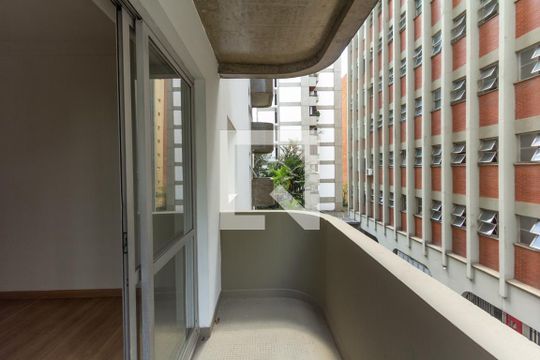 Varanda da Sala de apartamento para alugar com 1 quarto, 55m² em Itaim Bibi, São Paulo