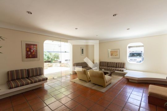 Área comum - Salão de festas de apartamento para alugar com 1 quarto, 55m² em Itaim Bibi, São Paulo
