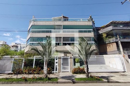 Fachada do Prédio de apartamento para alugar com 4 quartos, 320m² em Recreio dos Bandeirantes, Rio de Janeiro