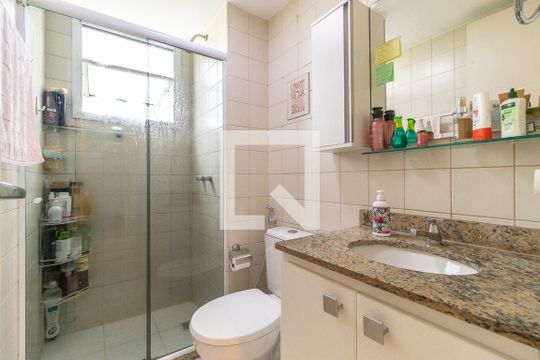 Banheiro da Suíte de apartamento à venda com 2 quartos, 58m² em Pechincha, Rio de Janeiro