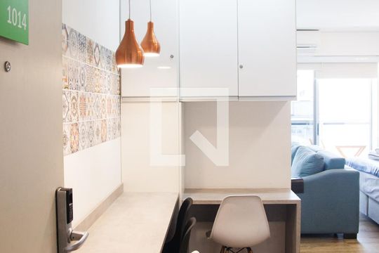Cozinha de kitnet/studio à venda com 1 quarto, 40m² em Santa Efigênia, São Paulo