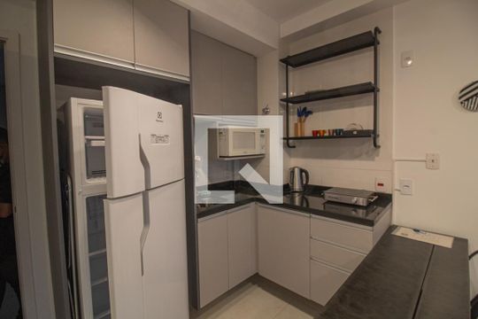 Cozinha de kitnet/studio à venda com 1 quarto, 50m² em Chácara Santo Antônio (zona Sul), São Paulo
