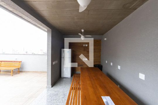 Área comum - Churrasqueira de kitnet/studio para alugar com 1 quarto, 24m² em Tatuapé, São Paulo