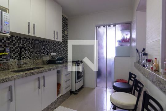 Cozinha de apartamento à venda com 2 quartos, 70m² em Vila Proost de Souza, Campinas