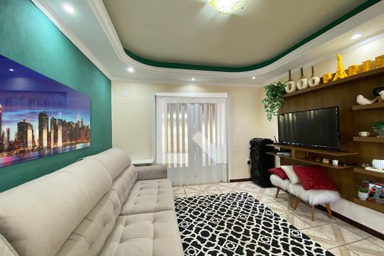 Sala de Estar de casa de condomínio à venda com 3 quartos, 130m² em Santo André, São Leopoldo