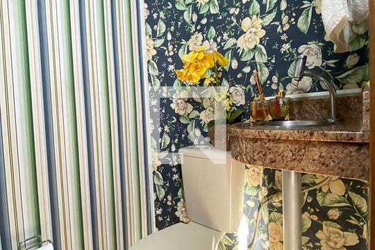 Lavabo de casa de condomínio à venda com 3 quartos, 130m² em Santo André, São Leopoldo