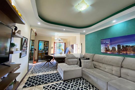 Sala de Estar de casa de condomínio à venda com 3 quartos, 130m² em Santo André, São Leopoldo