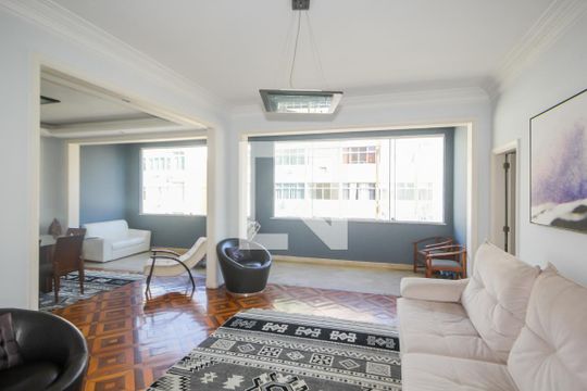 Sala de apartamento para alugar com 4 quartos, 230m² em Copacabana, Rio de Janeiro