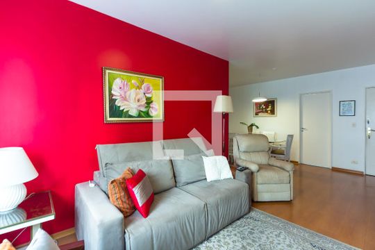 Sala de apartamento para alugar com 2 quartos, 76m² em Vila Nova Conceição, São Paulo