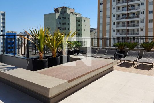 Terraço de kitnet/studio para alugar com 1 quarto, 29m² em República, São Paulo