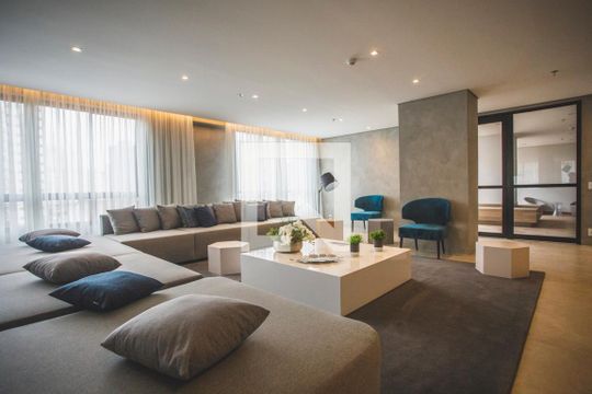 Área comum - Salão de festas de apartamento à venda com 1 quarto, 25m² em Mirandópolis, São Paulo