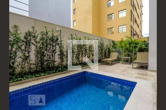 Área comum de kitnet/studio para alugar com 1 quarto, 28m² em Liberdade, São Paulo