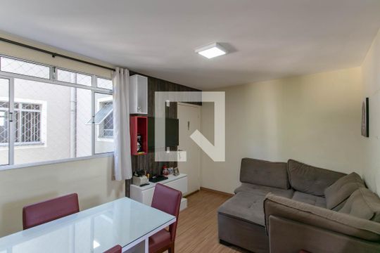 Sala de apartamento para alugar com 2 quartos, 44m² em São João Batista (venda Nova), Belo Horizonte