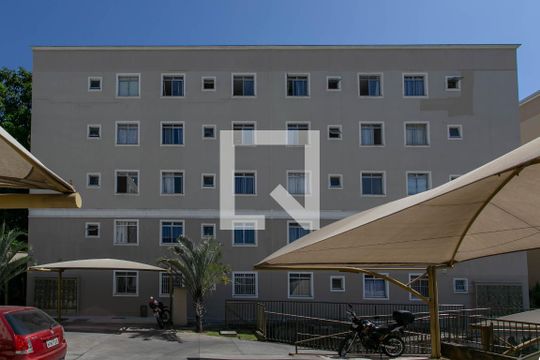 Fachada do bloco de apartamento para alugar com 2 quartos, 44m² em São João Batista (venda Nova), Belo Horizonte