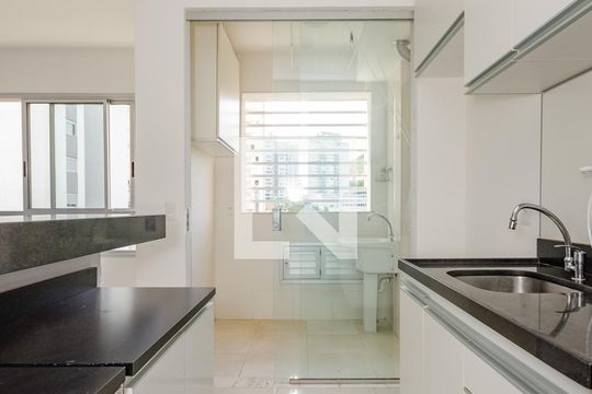 Cozinha de apartamento para alugar com 2 quartos, 63m² em Vila da Serra, Nova Lima