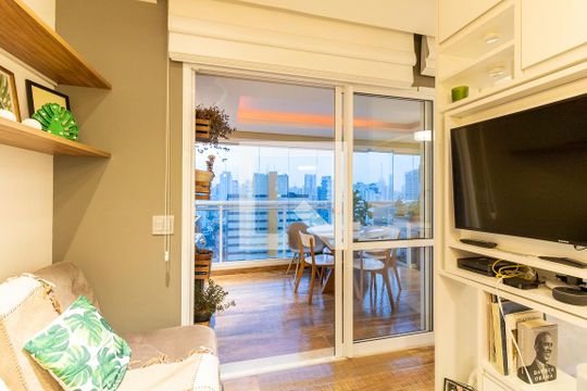 Sala de apartamento à venda com 1 quarto, 38m² em Vila Mariana, São Paulo