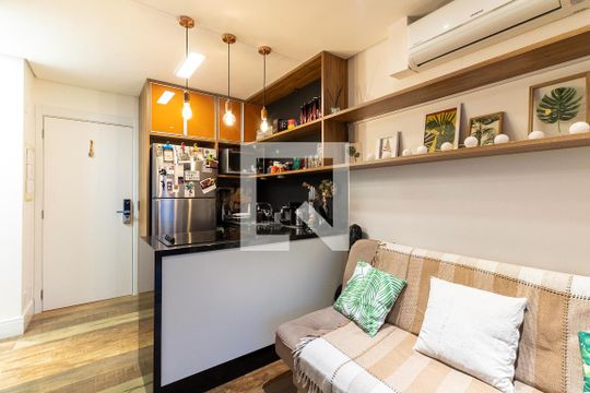 Sala de apartamento à venda com 1 quarto, 38m² em Vila Mariana, São Paulo