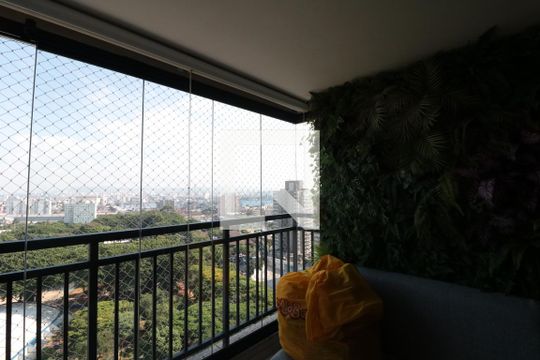 Varanda da Sala de apartamento para alugar com 3 quartos, 70m² em Mooca, São Paulo