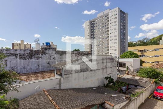 Vista da Sala de apartamento à venda com 1 quarto, 47m² em São João, Porto Alegre