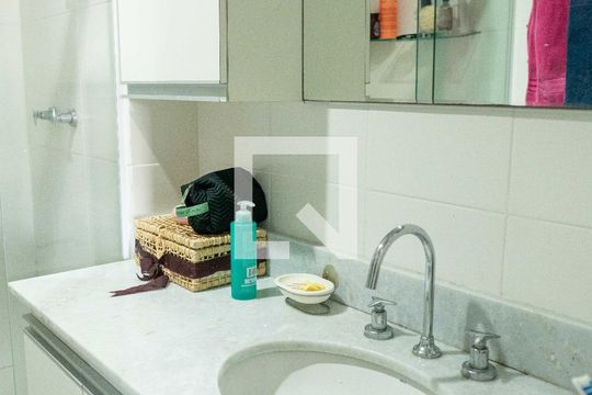 Banheiro da Suíte Master  de apartamento à venda com 3 quartos, 95m² em Santa Rosa, Niterói