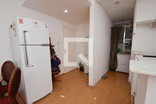 Área comum da sala  de apartamento à venda com 1 quarto, 43m² em Catete, Rio de Janeiro