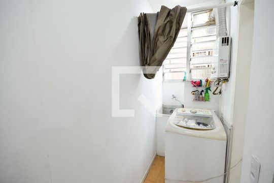 Detalhe da area de serviço de apartamento à venda com 1 quarto, 43m² em Catete, Rio de Janeiro