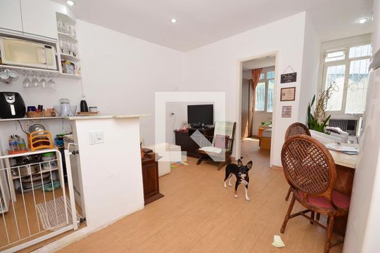 Sala de apartamento à venda com 1 quarto, 43m² em Catete, Rio de Janeiro