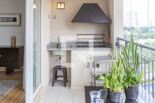 Varanda Gourmet de apartamento para alugar com 3 quartos, 120m² em Água Branca, São Paulo