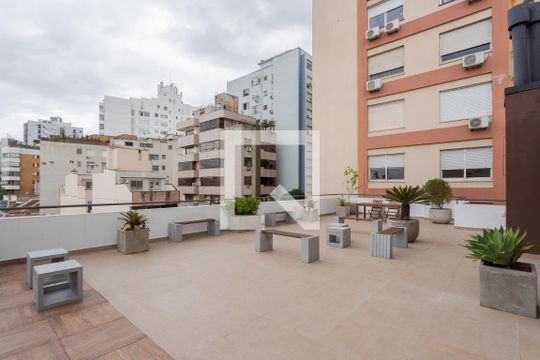 Área comum - Terraço de apartamento à venda com 1 quarto, 55m² em Floresta, Porto Alegre