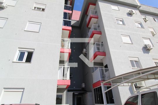 Fachada do bloco de apartamento à venda com 2 quartos, 58m² em Igara, Canoas