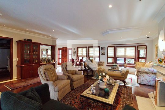 Sala de casa de condomínio à venda com 4 quartos, 700m² em Residencial Morumbi, São Paulo