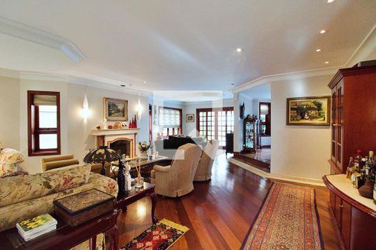 Sala de casa de condomínio à venda com 4 quartos, 700m² em Residencial Morumbi, São Paulo