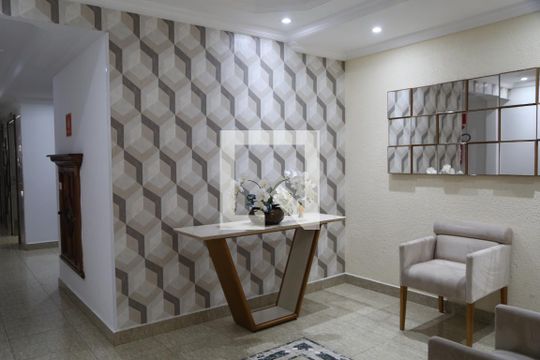 Hall de Entrada de apartamento para alugar com 1 quarto, 51m² em Caiçara, Praia Grande