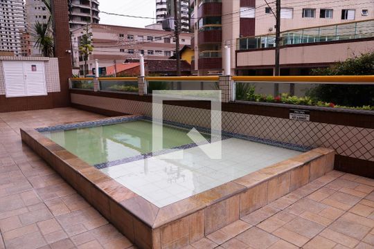 Área comum - Piscina Inf. de apartamento para alugar com 1 quarto, 51m² em Caiçara, Praia Grande