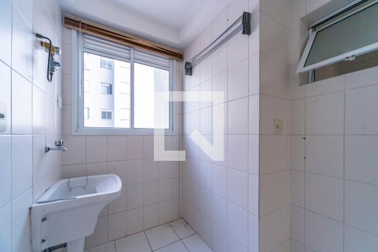 Área de Serviço de apartamento à venda com 3 quartos, 61m² em Jardim Santo André, Santo André