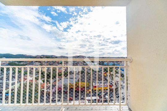Varanda da Sala de apartamento à venda com 3 quartos, 61m² em Jardim Santo André, Santo André