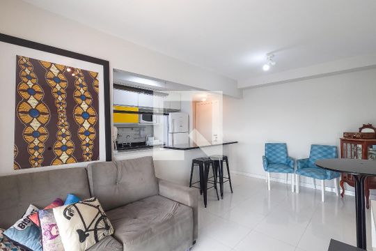 Sala de apartamento para alugar com 1 quarto, 54m² em Jardim Brasil (zona Sul), São Paulo
