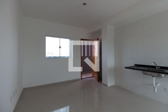 Sala/Cozinha de apartamento à venda com 2 quartos, 43m² em Vila Guilhermina, São Paulo
