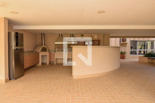 Área Comum - Churrasqueira de apartamento para alugar com 2 quartos, 67m² em Loteamento João Batista Julião, Guarujá